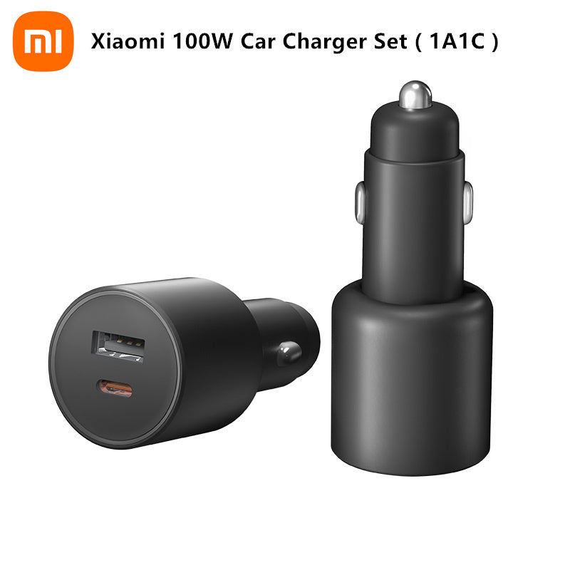Xiaomi Car Charger 100W Quick Charge Dual output USB A and USB C