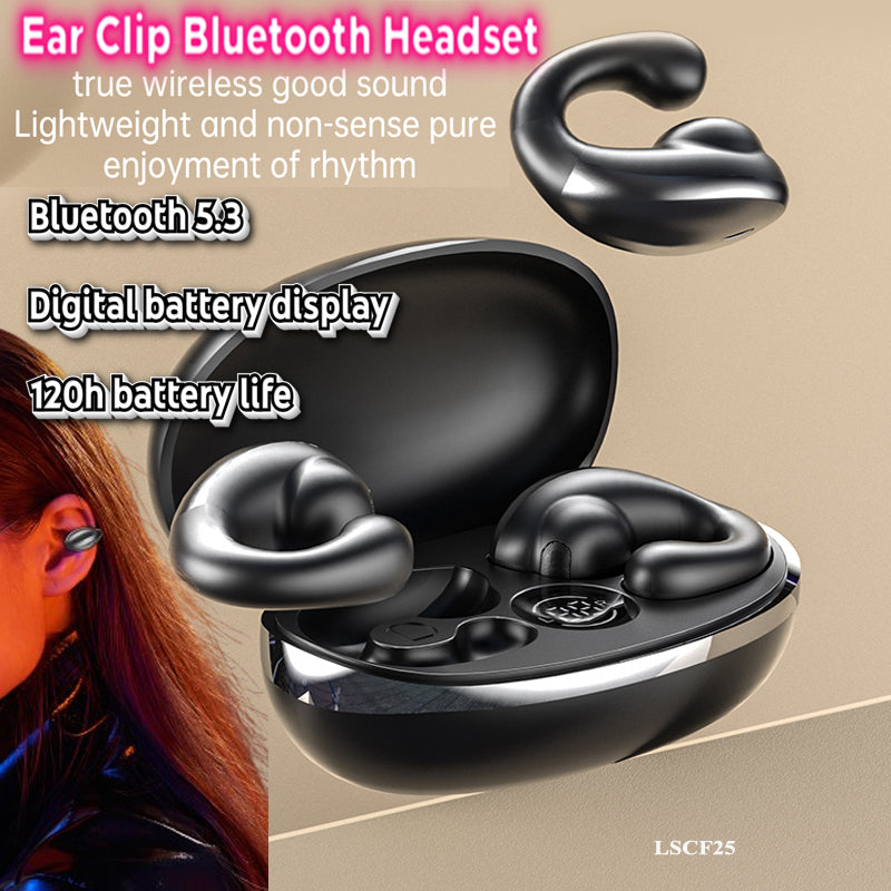 Wireless Ear Clip Bone Conduction Headphones Headset – 24hour Shop