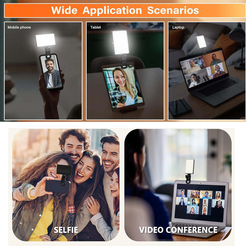 Luce Selfie LED Professionale - Con Batteria 2000mAh | Regolabile 3000-10000K | Per Video - Foto 2