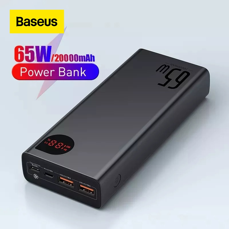 Baseus 65W Power Bank Adaman 20000mAh – Click - Main Page
