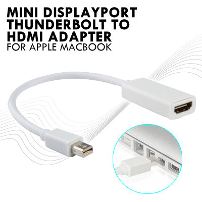 Thunderbolt Mini DisplayPort DP to HDMI AV Adapter For Apple Macbook Mac  Pro Air