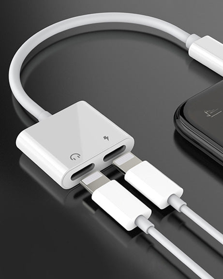 Lightning Headphone Adapter Dual Lightning Adapter Iphone In1 Dual