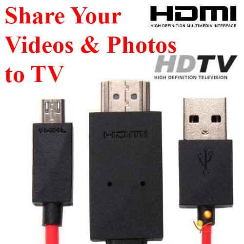 MHL to HDMI Cable adapter HDTV Samsung Galaxy S3 S4 S5 Note