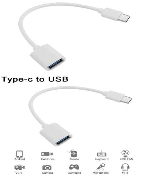 USB Type-C to USB OTG Cable Adapter Mobile Phone Data