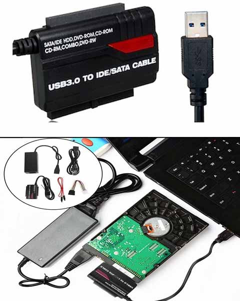 USB to inch IDE SATA HDD Adapter – 24hour Shop - Main Image