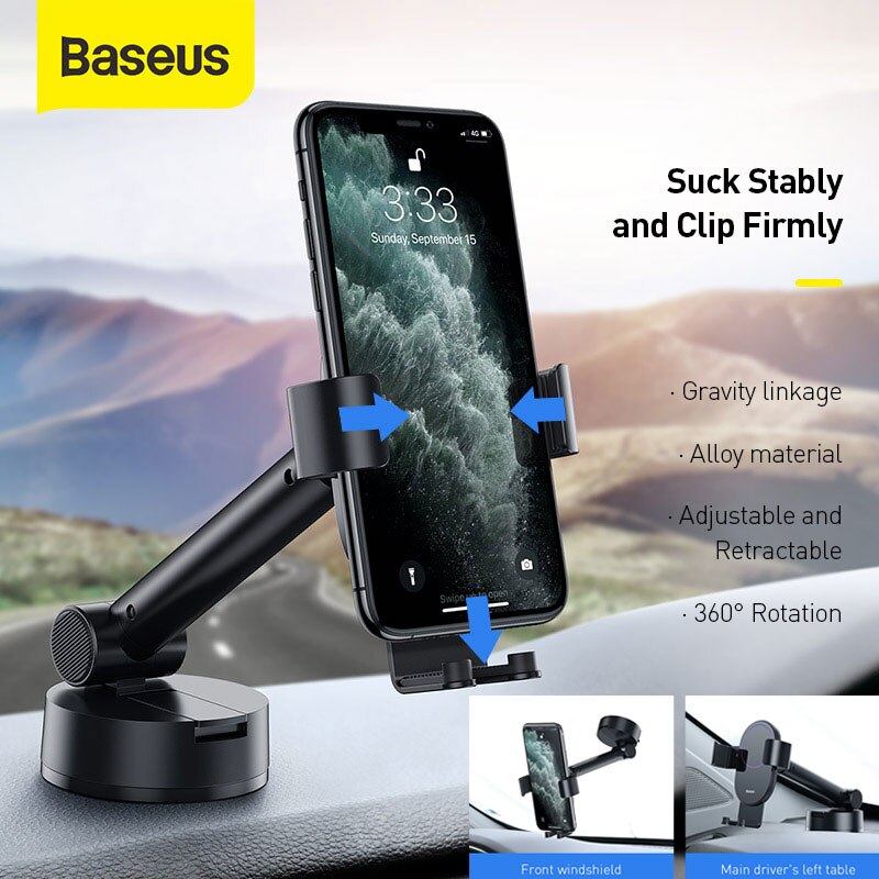Baseus Gravity Car Phone Holder – Click - Main Page
